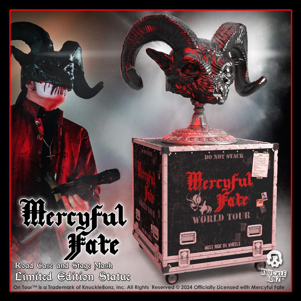 Mercyful Fate Rock Ikonz On Tour Road Case Statue & Stage Mask Set World Tour Image 21
