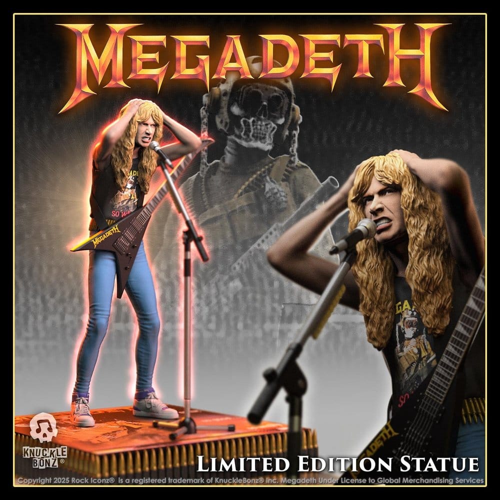 Megadeth Rock Iconz Statue Dave Mustaine II 22 cm Image 7