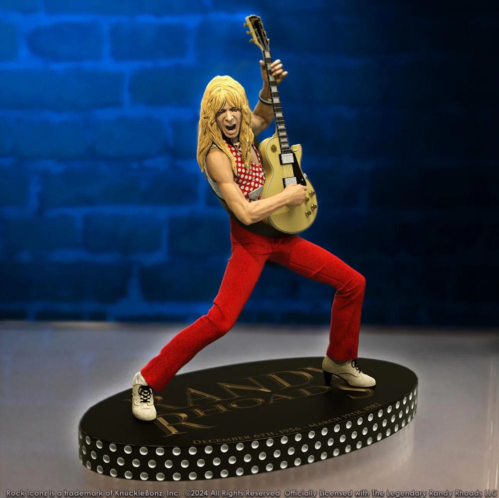 Randy Rhoads IV Rock Iconz Statue The Early Years Red Version 24 cm Image 4