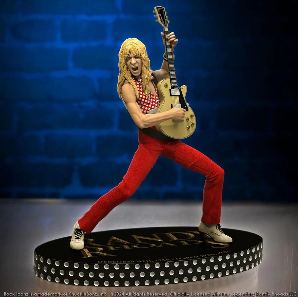 Randy Rhoads IV Rock Iconz Statue The Early Years Red Version 24 cm Image 5