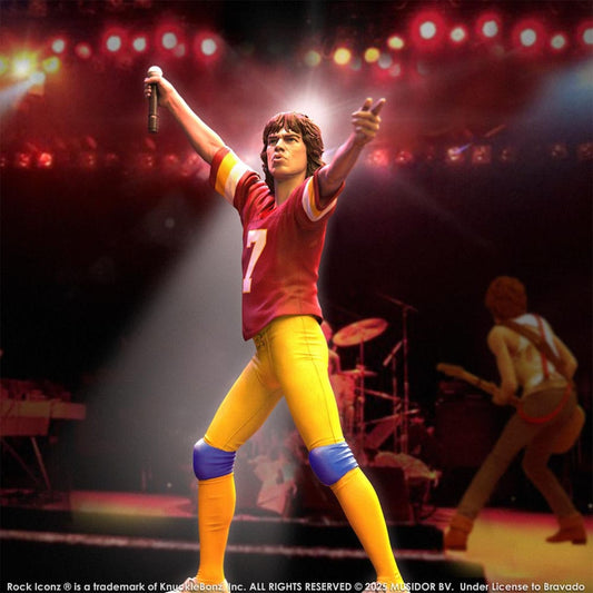 Rolling Stones Rock Iconz Statue Mick Jagger US Tour 1981 (Burgundy Jersey) 22 cm Image 2