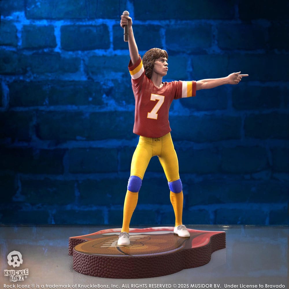 Rolling Stones Rock Iconz Statue Mick Jagger US Tour 1981 (Burgundy Jersey) 22 cm Image 5