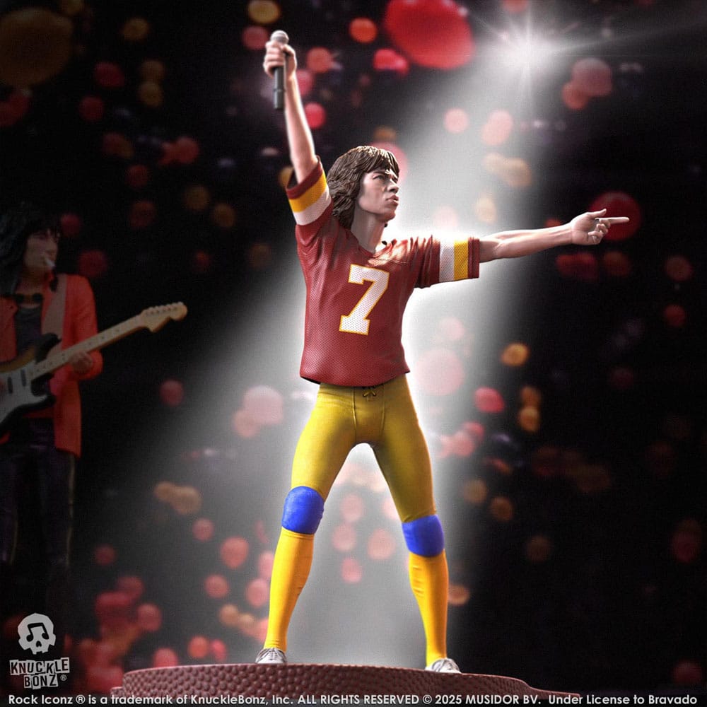 Rolling Stones Rock Iconz Statue Mick Jagger US Tour 1981 (Burgundy Jersey) 22 cm Image 7