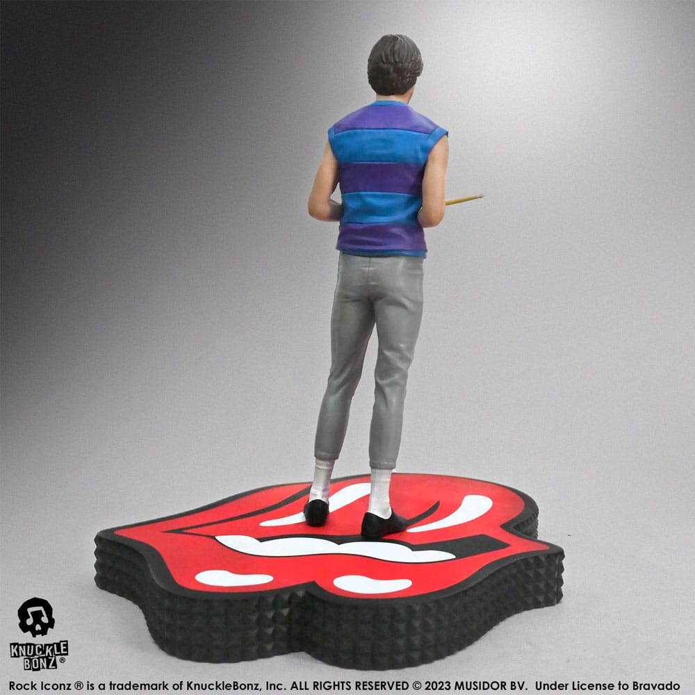 The Rolling Stones Rock Iconz Statue Charlie Watts (Tattoo You Tour 1981) 22 cm Image 2