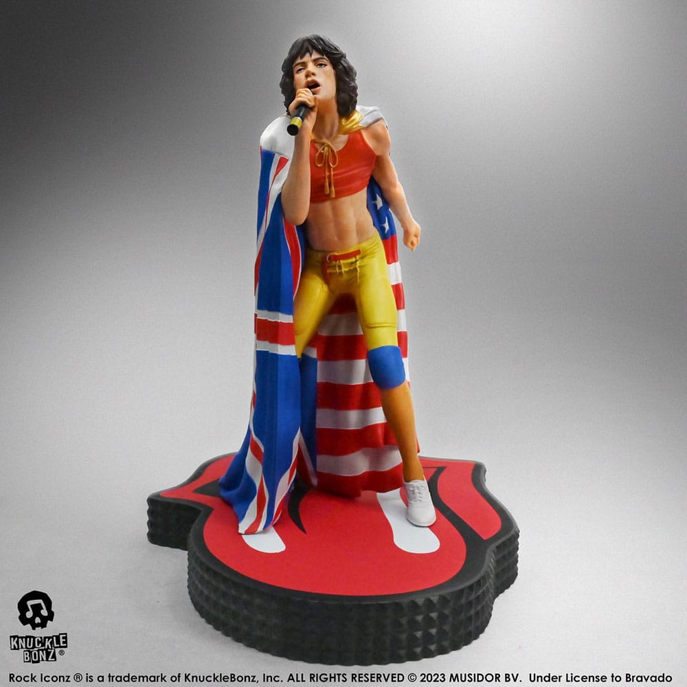 The Rolling Stones Rock Iconz Statue Mick Jagger (Tattoo You Tour 1981) 22 cm Image 1