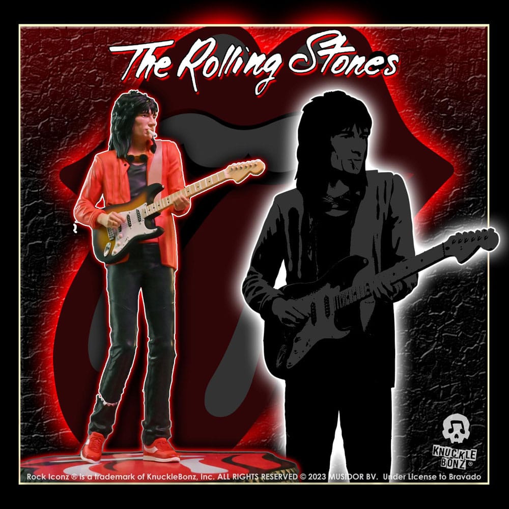 The Rolling Stones Rock Iconz Statue Ronnie Wood (Tattoo You Tour 1981) 22 cm Image 12