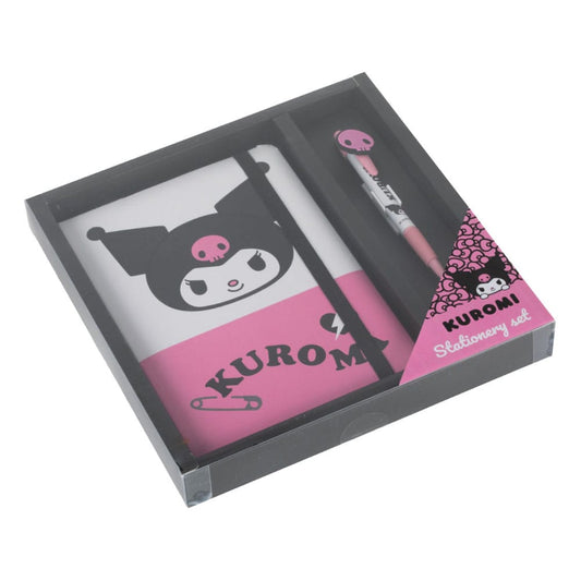 Sanrio Notizbuch mit Kugelschreiber Geschenk-Set Kuromi Image 2