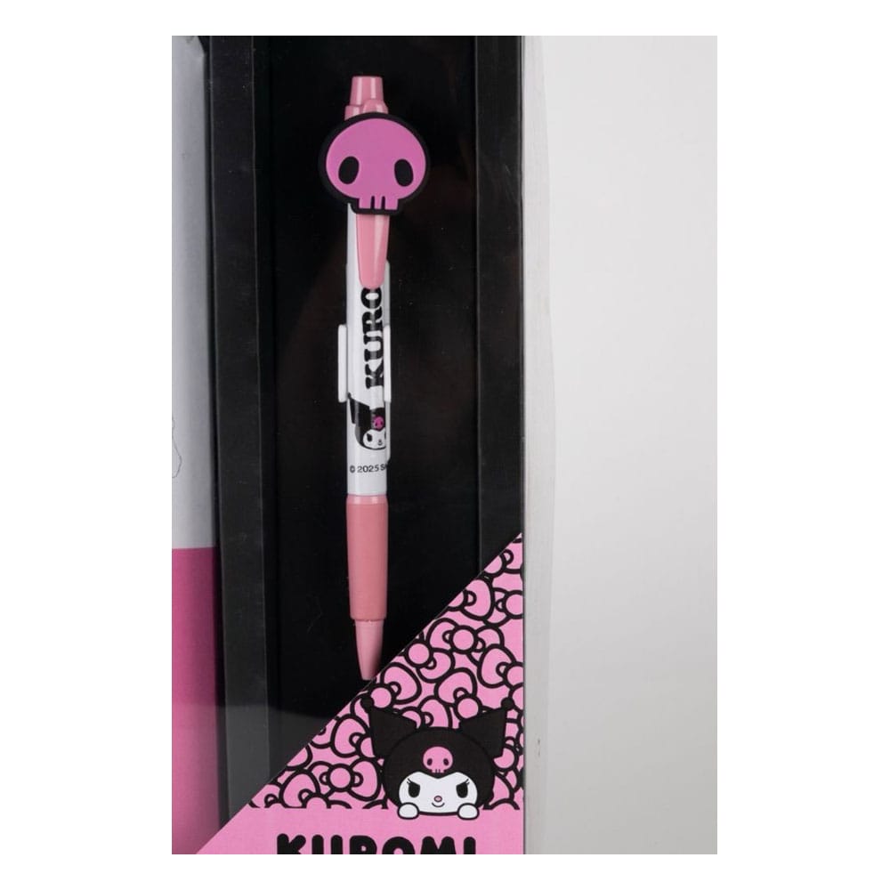 Sanrio Notizbuch mit Kugelschreiber Geschenk-Set Kuromi Image 3