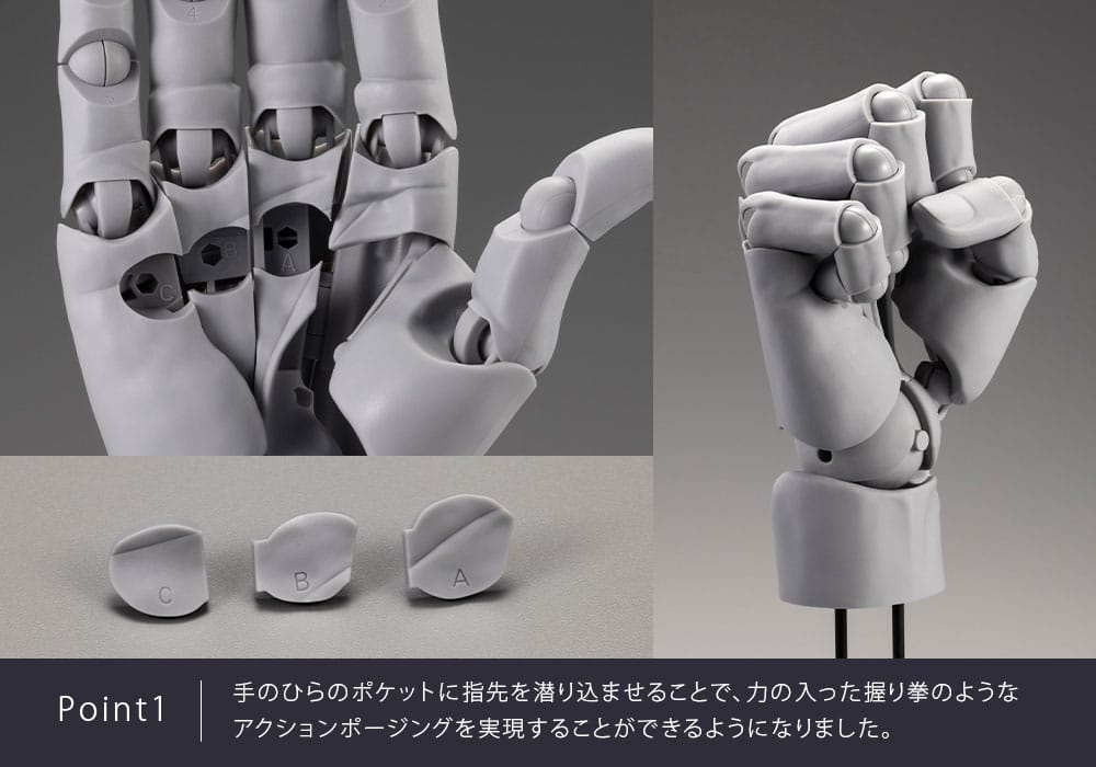 Takahiro Kagami PVC Artist Support Item Hand 1/1 Model Men /L Gray 22 cm Image 11