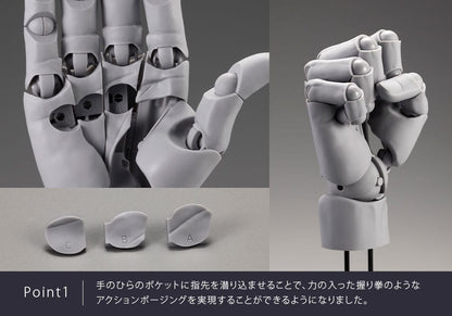 Takahiro Kagami PVC Artist Support Item Hand 1/1 Model Men /L Gray 22 cm Image 11