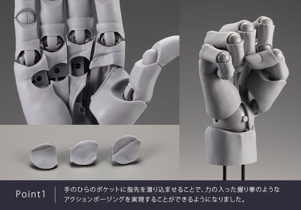 Takahiro Kagami PVC Artist Support Item Hand 1/1 Model Men /R Grey 22 cm Image 10