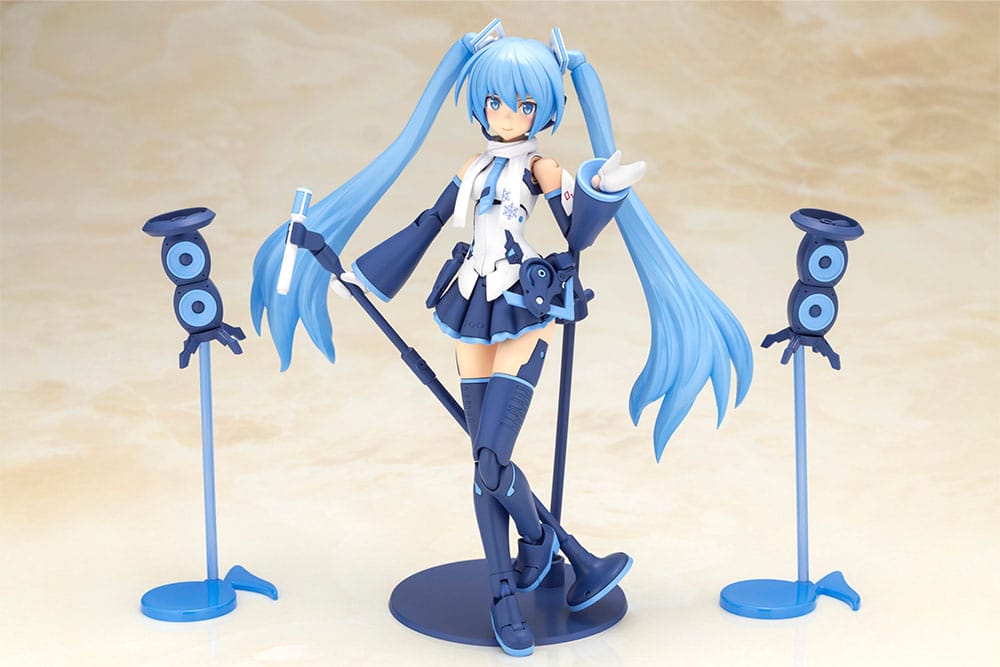Frame Arms Girl x Hatsune Miku Plastic Model Kit Frame Music Girl Snow Miku Another Color Ver. 15 cm Image 4