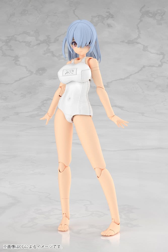 Frame Arms Girl Plastic Model Kit Mizuki School Swimsuits White Ver. 16 cm Image 2