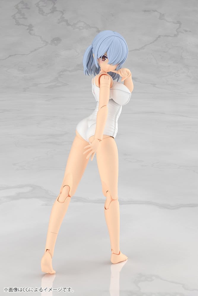 Frame Arms Girl Plastic Model Kit Mizuki School Swimsuits White Ver. 16 cm Image 3