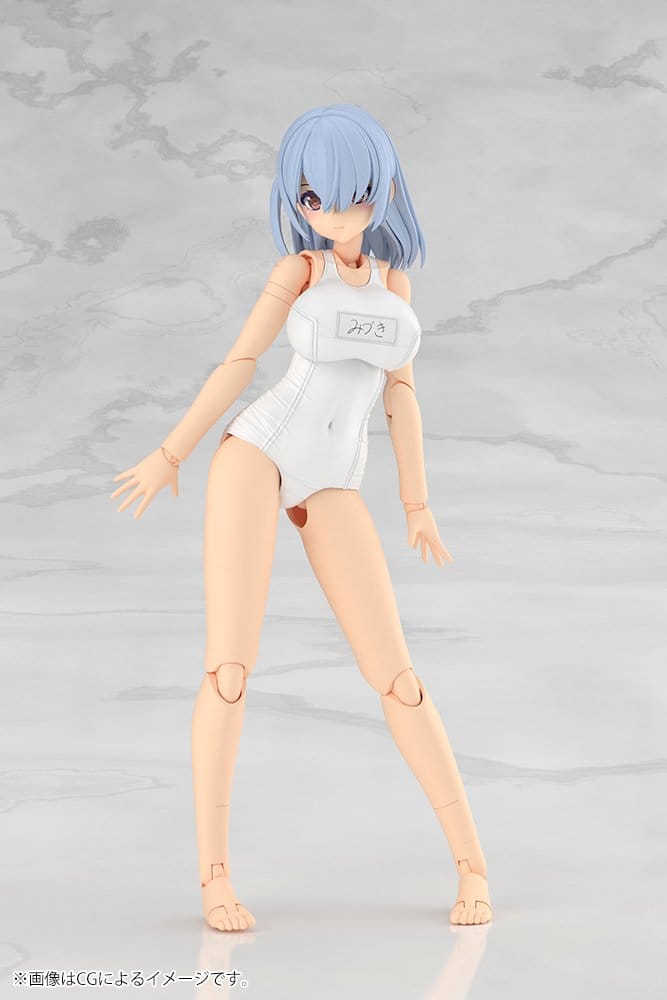 Frame Arms Girl Plastic Model Kit Mizuki School Swimsuits White Ver. 16 cm Image 5