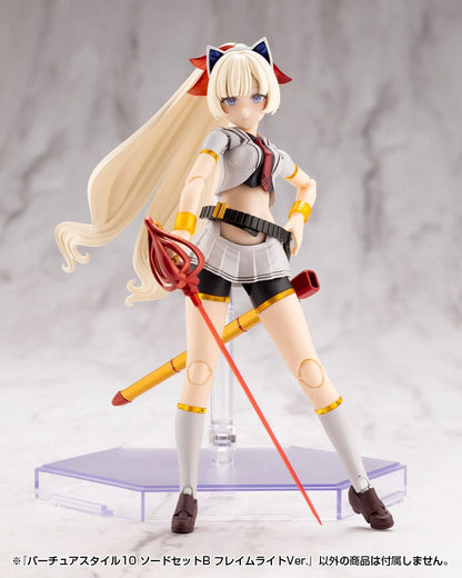 Kotobukiya M.S.G. Model Kit Zubehör-Set Virtuous Style 10 Sword Set B Flamerite Ver. Image 10