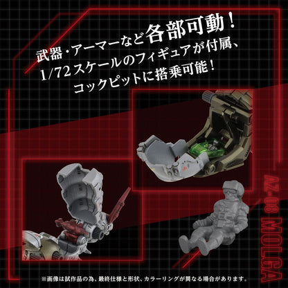 Zoids Plastic Model Kit 1/72 AZ-08 Molga 14 cm Image 4