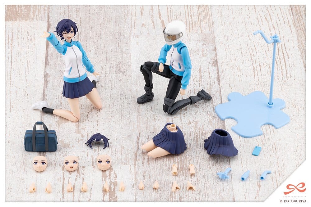 Sousai Shojo Teien Plastic Model Kit 1/10 Rui Saotome Touhou High School Tracksuit 16 cm Image 8
