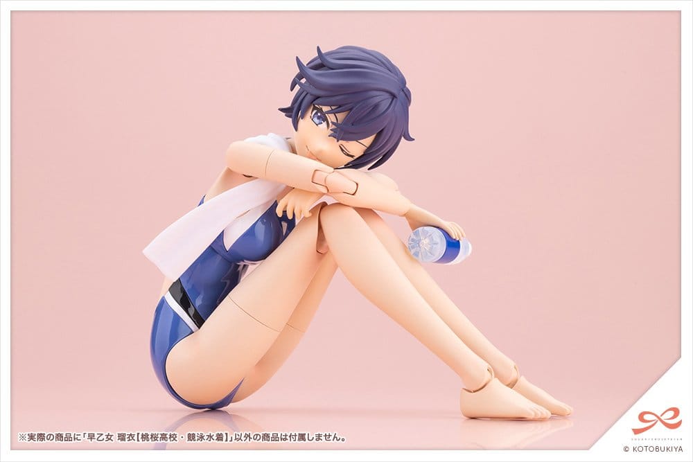 Sousaishojoteien Plastic Model Kit 1/10 Rui Saotome Touou High School Competitive Swimsuit 16 cm Image 4
