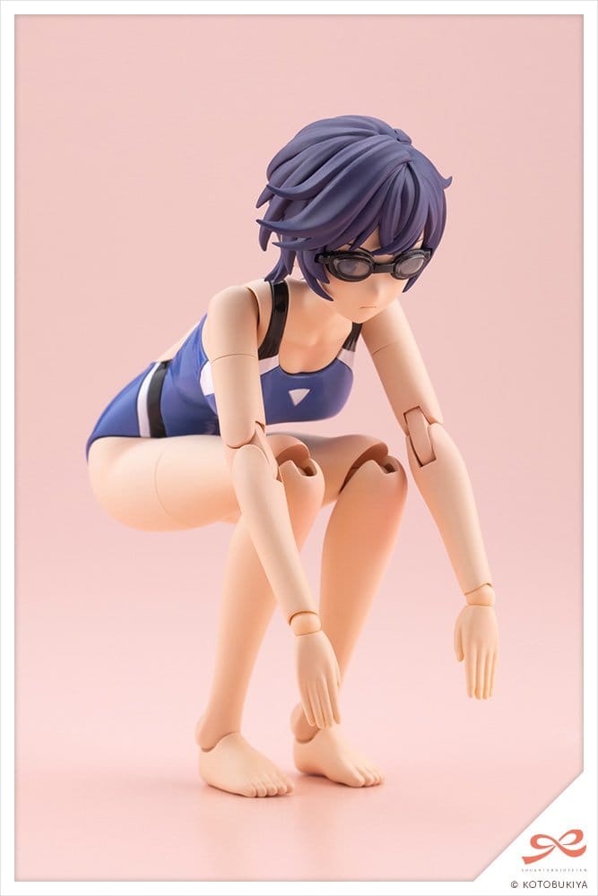 Sousaishojoteien Plastic Model Kit 1/10 Rui Saotome Touou High School Competitive Swimsuit 16 cm Image 7