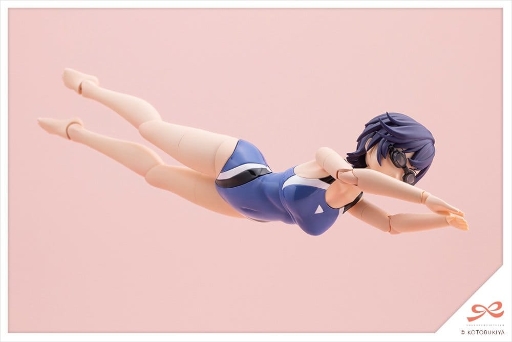 Sousaishojoteien Plastic Model Kit 1/10 Rui Saotome Touou High School Competitive Swimsuit 16 cm Image 9