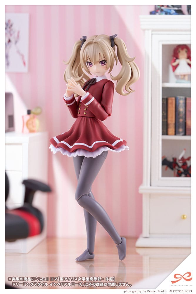 Sousai Shojo Teien Plastic Model Kit 1/10 Emma Koishikawa (St. Iris Gakuen Girl´s High School Winter Clothes) Dreaming Style Imperial Rose 14 cm Image 2