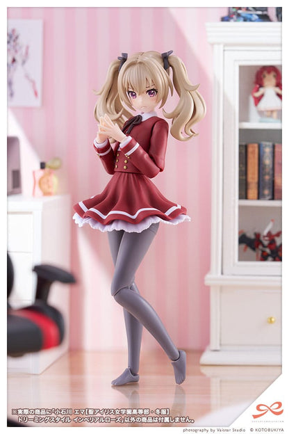 Sousai Shojo Teien Plastic Model Kit 1/10 Emma Koishikawa (St. Iris Gakuen Girl´s High School Winter Clothes) Dreaming Style Imperial Rose 14 cm Image 2