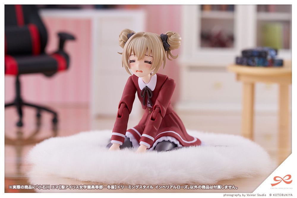 Sousai Shojo Teien Plastic Model Kit 1/10 Emma Koishikawa (St. Iris Gakuen Girl´s High School Winter Clothes) Dreaming Style Imperial Rose 14 cm Image 4
