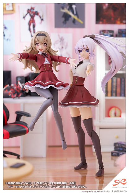 Sousai Shojo Teien Plastic Model Kit 1/10 Emma Koishikawa (St. Iris Gakuen Girl´s High School Winter Clothes) Dreaming Style Imperial Rose 14 cm Image 5
