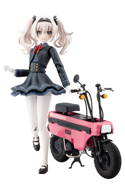 Sousai Shojo Teien Plastic Model Kit 1/10 Emma Koishikawa Nocturne with Honda AB12 Motocompo 14 cm Image 1