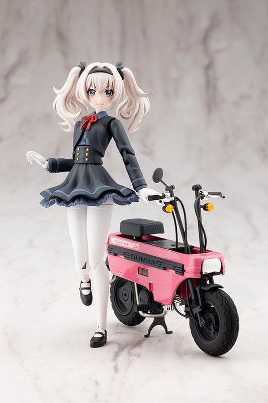 Sousai Shojo Teien Plastic Model Kit 1/10 Emma Koishikawa Nocturne with Honda AB12 Motocompo 14 cm Image 2