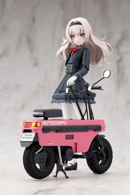 Sousai Shojo Teien Plastic Model Kit 1/10 Emma Koishikawa Nocturne with Honda AB12 Motocompo 14 cm Image 17