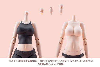 Sousai Shojo Teien Zubehör Set für Actionfiguren Dress Up Body Color C Ver. L Image 4