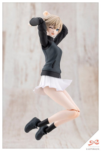 Sousai Shojo Teien Plastic Model Kit 1/10 Rui Saotome Touhou High School Tracksuit Dreaming Style Midnight Onyx 16 cm Image 4