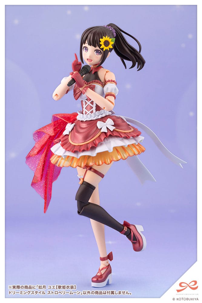 Sousai Shojo Teien Plastic Model Kit 1/10 Yue Kisaragi Diva Costume Dreaming Style Strawberry Moon 16 cm Image 13