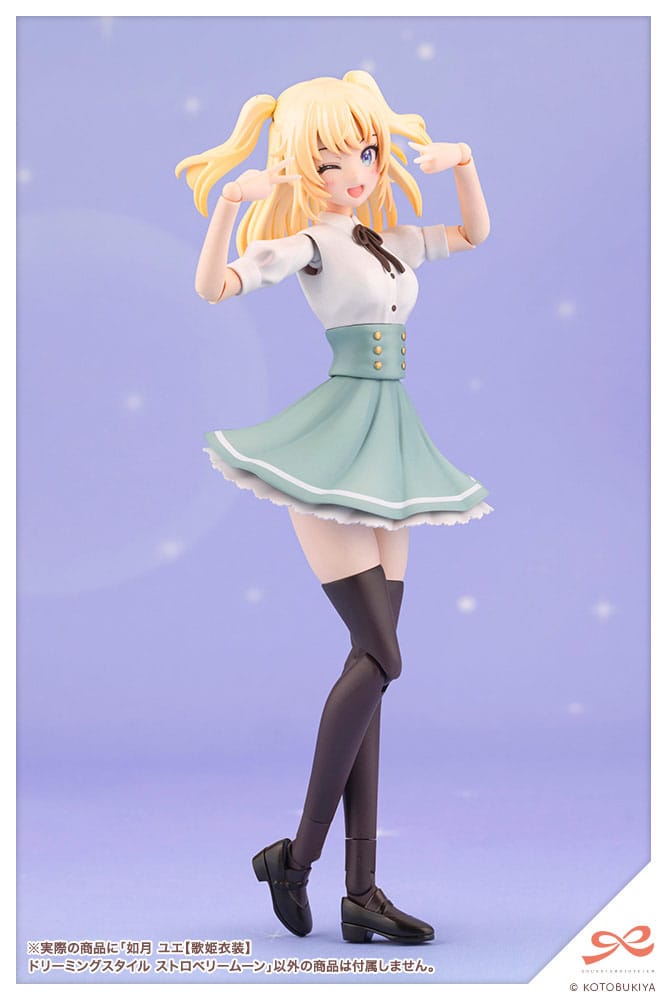Sousai Shojo Teien Plastic Model Kit 1/10 Yue Kisaragi Diva Costume Dreaming Style Strawberry Moon 16 cm Image 14