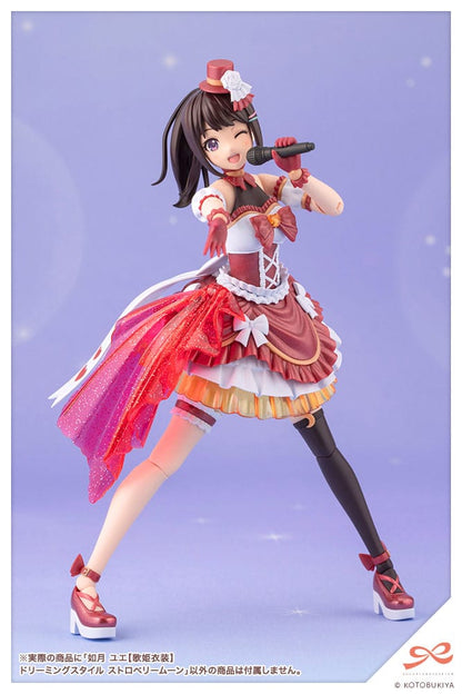 Sousai Shojo Teien Plastic Model Kit 1/10 Yue Kisaragi Diva Costume Dreaming Style Strawberry Moon 16 cm Image 15