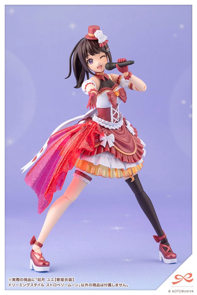 Sousai Shojo Teien Plastic Model Kit 1/10 Yue Kisaragi Diva Costume Dreaming Style Strawberry Moon 16 cm Image 15