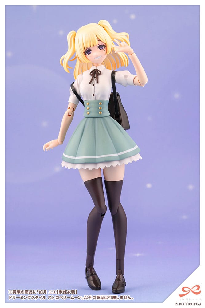 Sousai Shojo Teien Plastic Model Kit 1/10 Yue Kisaragi Diva Costume Dreaming Style Strawberry Moon 16 cm Image 17