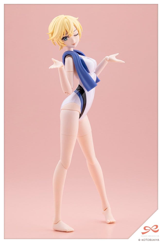 Sousaishojoteien Plastic Model Kit 1/10 Rui Saotome Touou High School Competitive Swimsuit Dreaming Style White Dolphin 16 cm Image 2