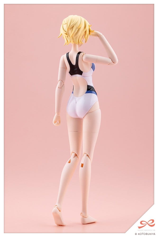 Sousaishojoteien Plastic Model Kit 1/10 Rui Saotome Touou High School Competitive Swimsuit Dreaming Style White Dolphin 16 cm Image 3