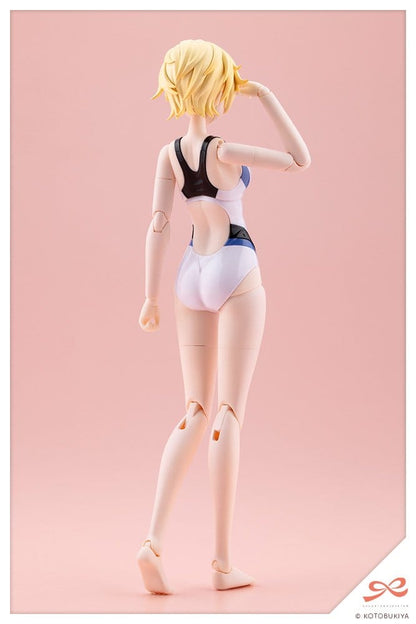 Sousaishojoteien Plastic Model Kit 1/10 Rui Saotome Touou High School Competitive Swimsuit Dreaming Style White Dolphin 16 cm Image 3