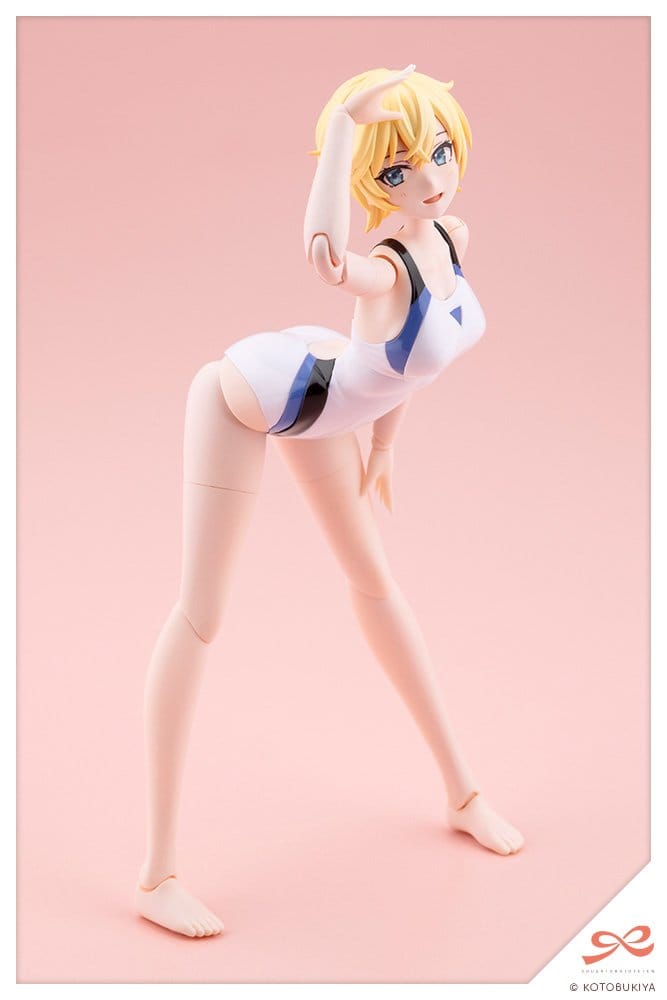 Sousaishojoteien Plastic Model Kit 1/10 Rui Saotome Touou High School Competitive Swimsuit Dreaming Style White Dolphin 16 cm Image 4