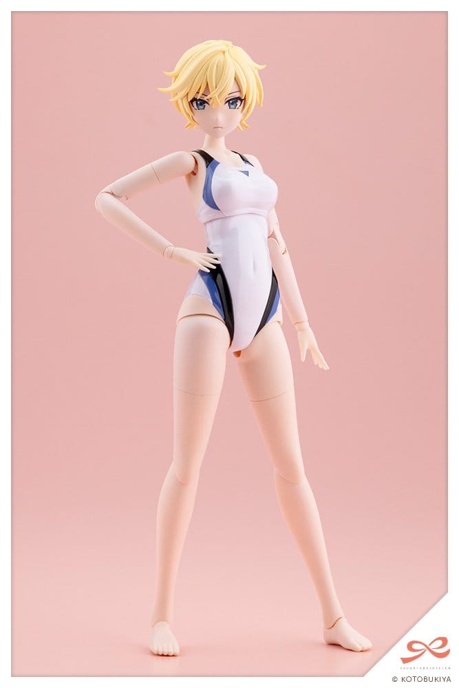 Sousaishojoteien Plastic Model Kit 1/10 Rui Saotome Touou High School Competitive Swimsuit Dreaming Style White Dolphin 16 cm Image 5