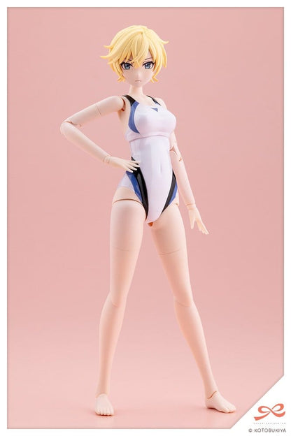 Sousaishojoteien Plastic Model Kit 1/10 Rui Saotome Touou High School Competitive Swimsuit Dreaming Style White Dolphin 16 cm Image 5