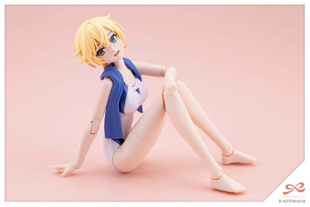 Sousaishojoteien Plastic Model Kit 1/10 Rui Saotome Touou High School Competitive Swimsuit Dreaming Style White Dolphin 16 cm Image 9