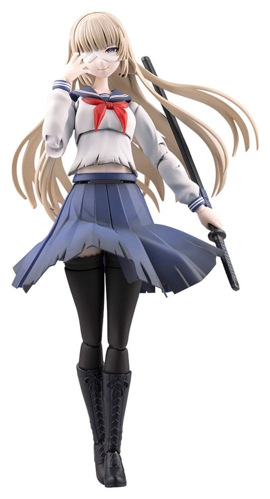 Sousai Shojo Teien Plastic Model Kit 1/10 Kuon Yakushiji Maria Kagaribi Damage Ver. School Girl Emulation 16 cm Image 1