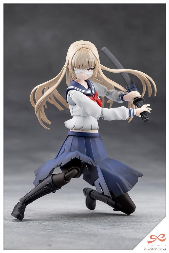 Sousai Shojo Teien Plastic Model Kit 1/10 Kuon Yakushiji Maria Kagaribi Damage Ver. School Girl Emulation 16 cm Image 5