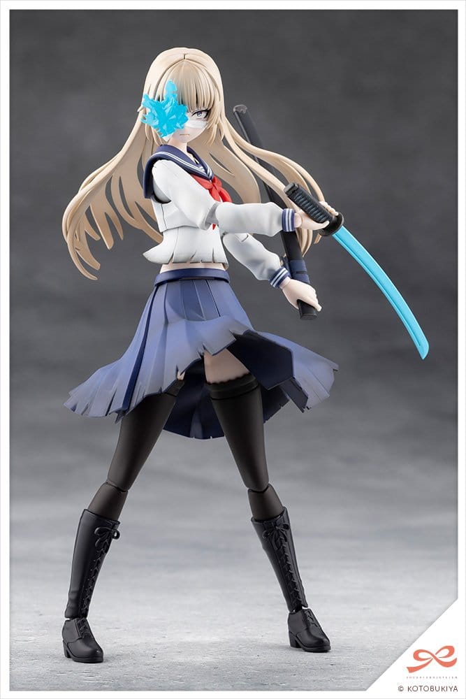 Sousai Shojo Teien Plastic Model Kit 1/10 Kuon Yakushiji Maria Kagaribi Damage Ver. School Girl Emulation 16 cm Image 6