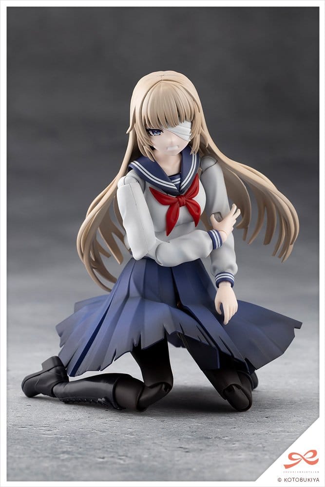 Sousai Shojo Teien Plastic Model Kit 1/10 Kuon Yakushiji Maria Kagaribi Damage Ver. School Girl Emulation 16 cm Image 7